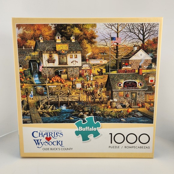 Buffalo Games Other - New Sealed Buffalo "Olde Buck's Country" Charles Wysocki‎ 1000 pc Puzzle